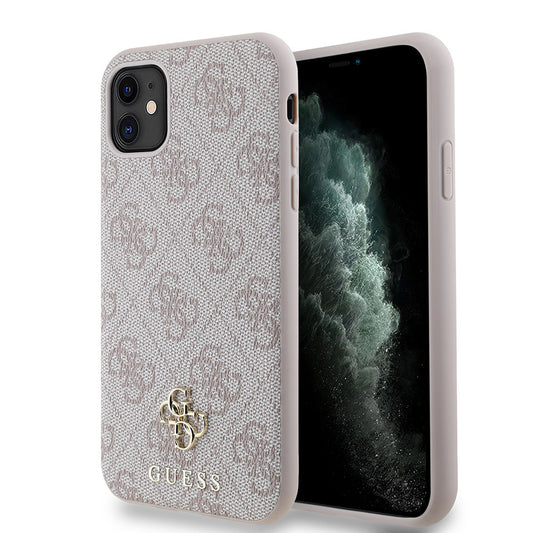 iPhone 12 Kılıf Guess Orjinal Lisanslı M-safe Şarj Özellikli Small 4G Classic Kapak