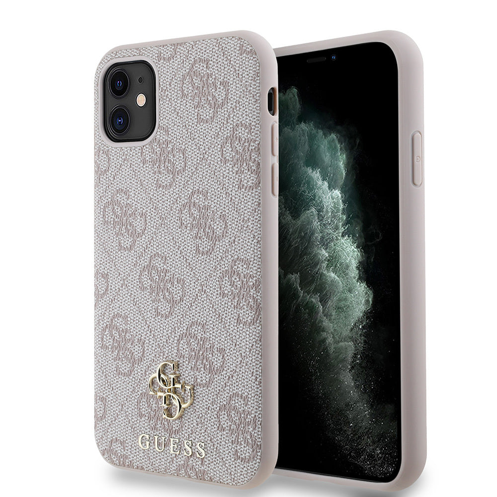 iPhone 12 Kılıf Guess Orjinal Lisanslı M-safe Şarj Özellikli Small 4G Classic Kapak