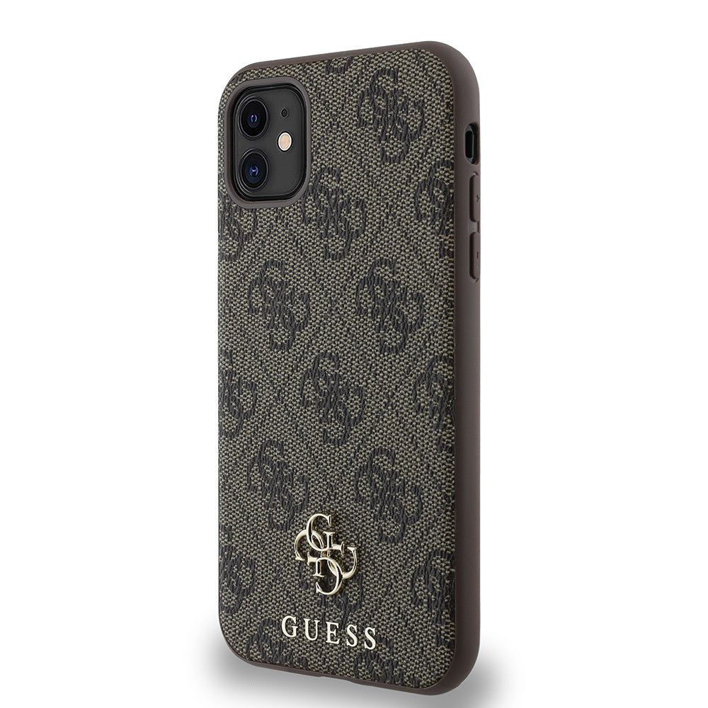 iPhone 12 Kılıf Guess Orjinal Lisanslı M-safe Şarj Özellikli Small 4G Classic Kapak