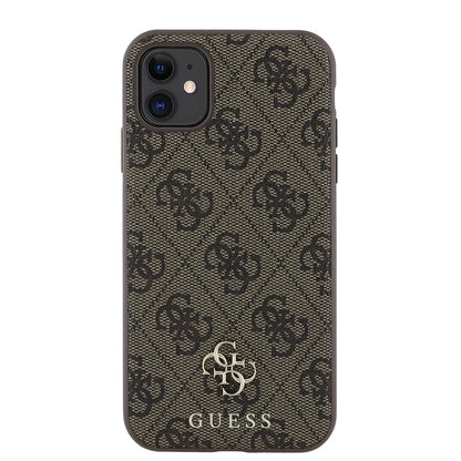 iPhone 12 Kılıf Guess Orjinal Lisanslı M-safe Şarj Özellikli Small 4G Classic Kapak