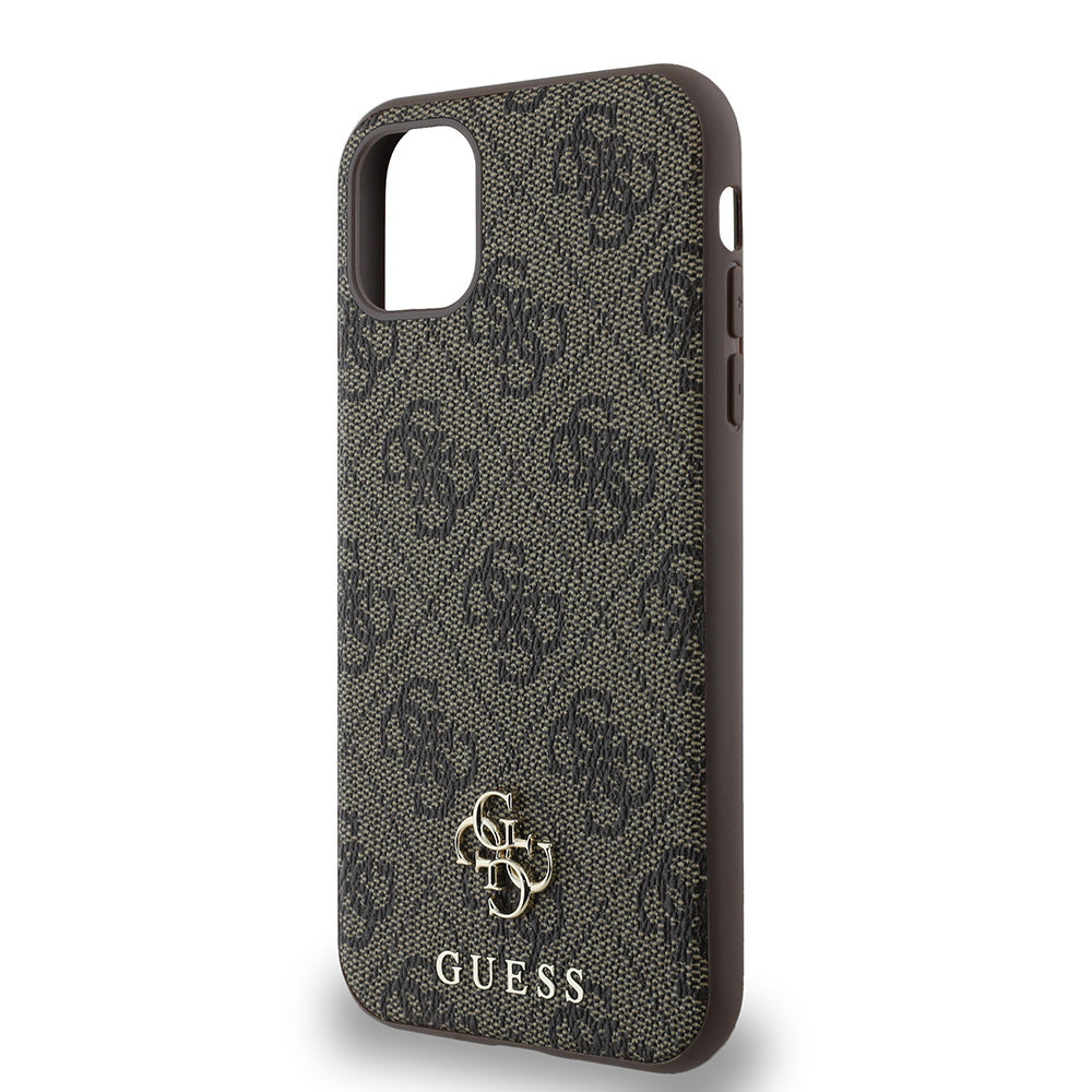 iPhone 12 Kılıf Guess Orjinal Lisanslı M-safe Şarj Özellikli Small 4G Classic Kapak