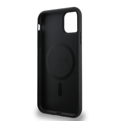 iPhone 12 Kılıf Guess Orjinal Lisanslı M-safe Şarj Özellikli Small 4G Classic Kapak