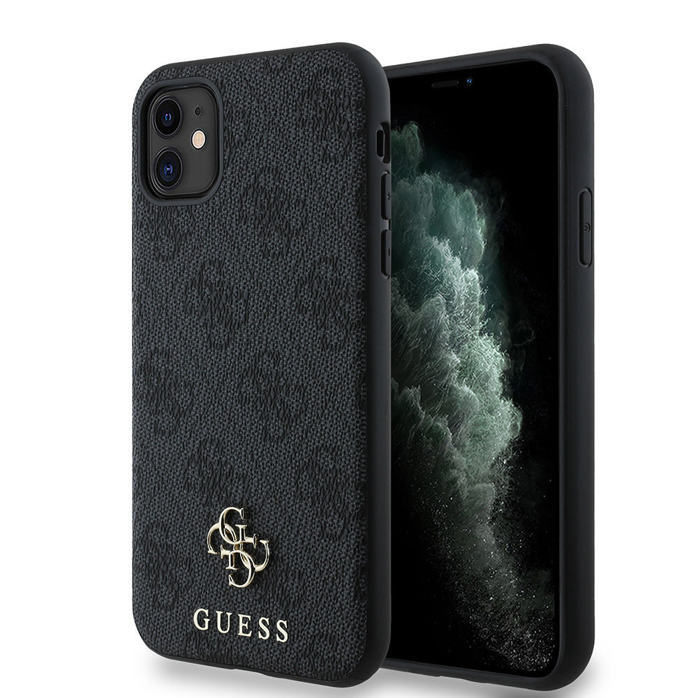 iPhone 12 Kılıf Guess Orjinal Lisanslı M-safe Şarj Özellikli Small 4G Classic Kapak