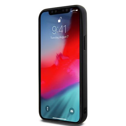 iPhone 12 Kılıf Guess Orjinal Lisanslı M-safe Şarj Özellikli Yazı Logolu Saffiano Classic Kapak