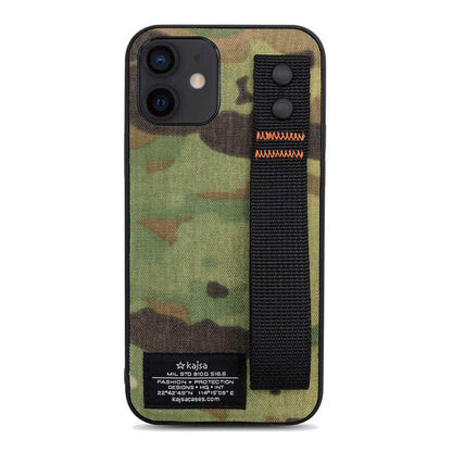 iPhone 12 Kılıf Kajsa Cordura Serisi Military Kapak