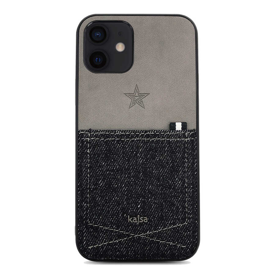 iPhone 12 Kılıf Kajsa Denim Kapak