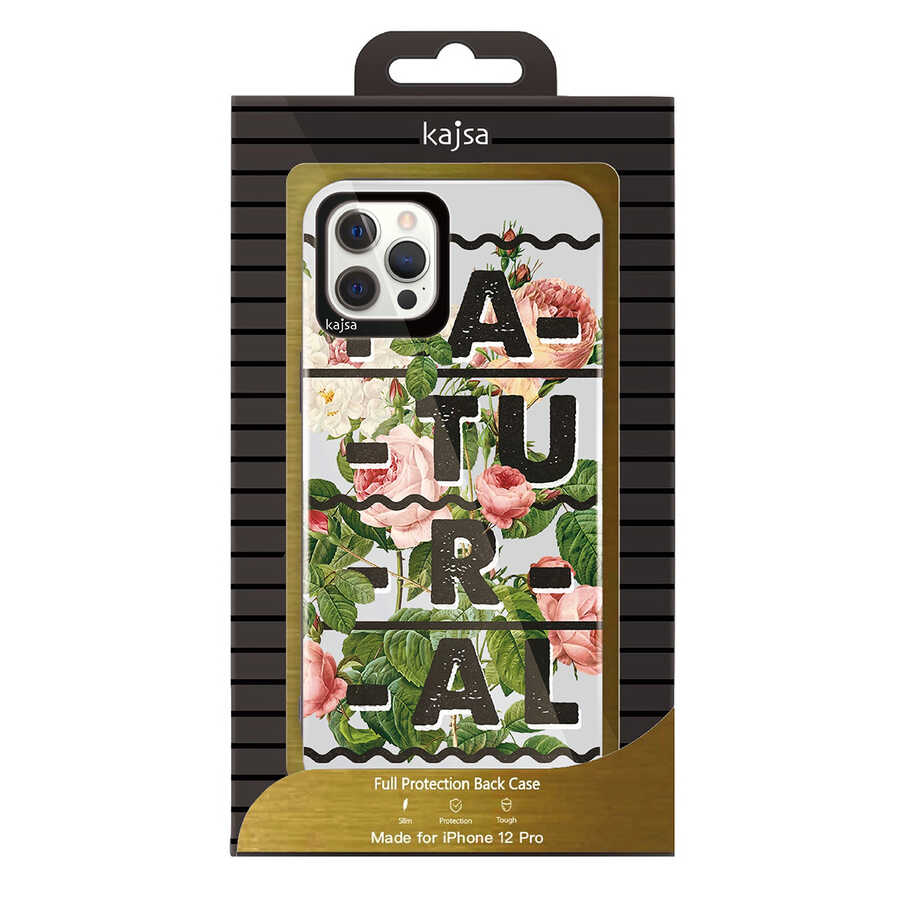 iPhone 12 Kılıf Kajsa Floral Kapak