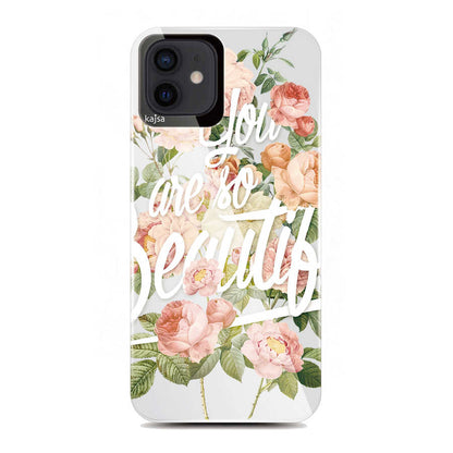 iPhone 12 Kılıf Kajsa Floral Kapak