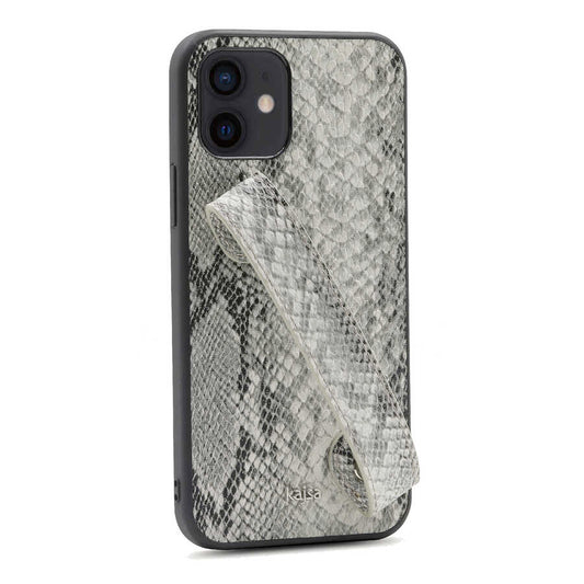 iPhone 12 Kılıf Kajsa Glamorous Serisi Snake Handstrap Kapak