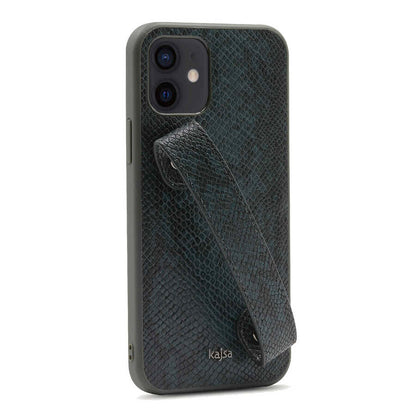 iPhone 12 Kılıf Kajsa Glamorous Serisi Snake Handstrap Kapak