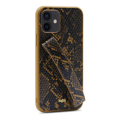 iPhone 12 Kılıf Kajsa Glamorous Serisi Snake Handstrap Kapak