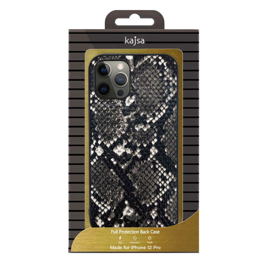 iPhone 12 Kılıf Kajsa Glamorous Serisi Snake Pattern Kapak