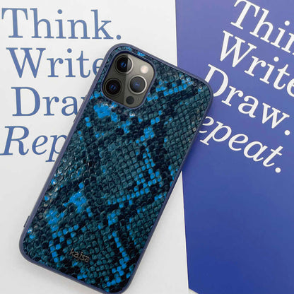 iPhone 12 Kılıf Kajsa Glamorous Serisi Snake Pattern Kapak