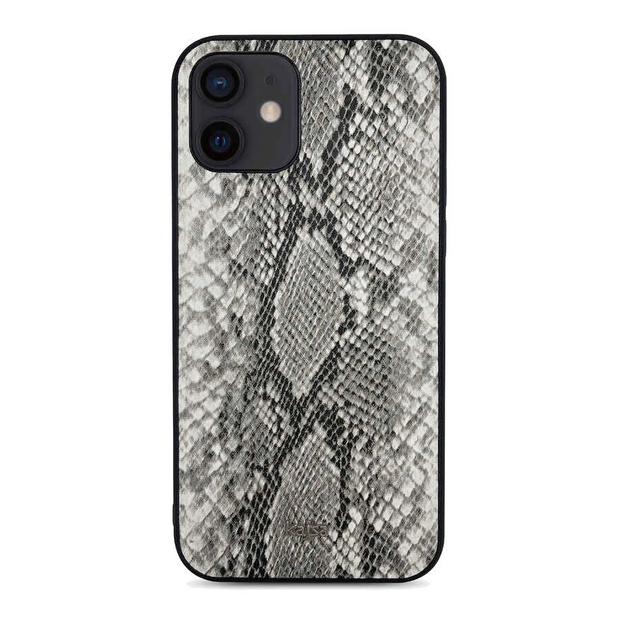 iPhone 12 Kılıf Kajsa Glamorous Serisi Snake Pattern Kapak