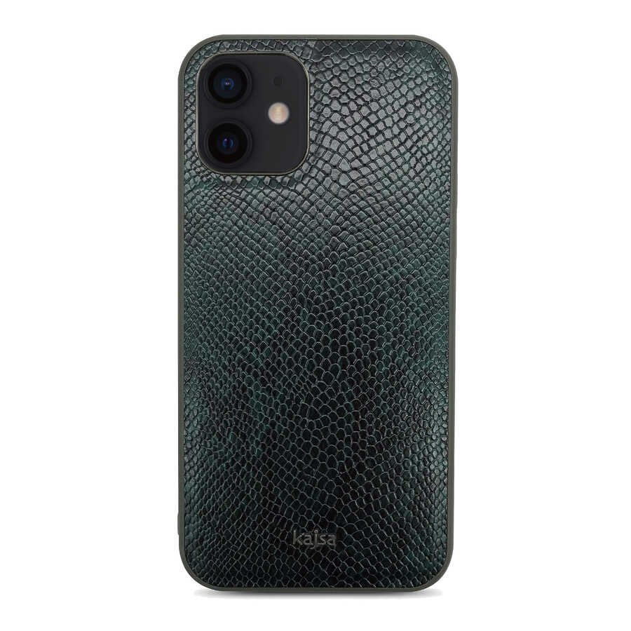iPhone 12 Kılıf Kajsa Glamorous Serisi Snake Pattern Kapak
