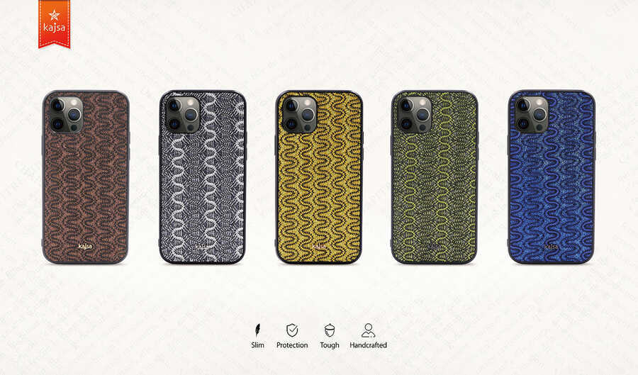 iPhone 12 Kılıf Kajsa Glamorous Serisi Waterfall Pattern Kapak