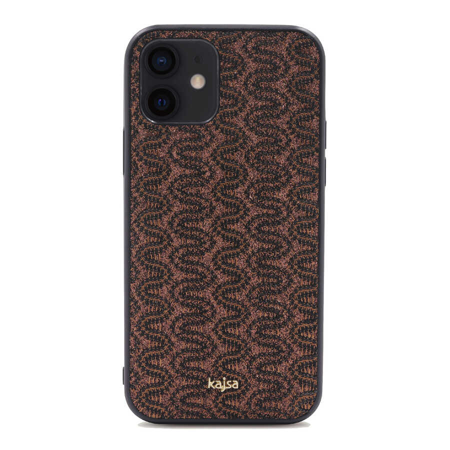 iPhone 12 Kılıf Kajsa Glamorous Serisi Waterfall Pattern Kapak