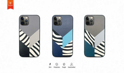 iPhone 12 Kılıf Kajsa Glamorous Serisi Zebra Combo Kapak