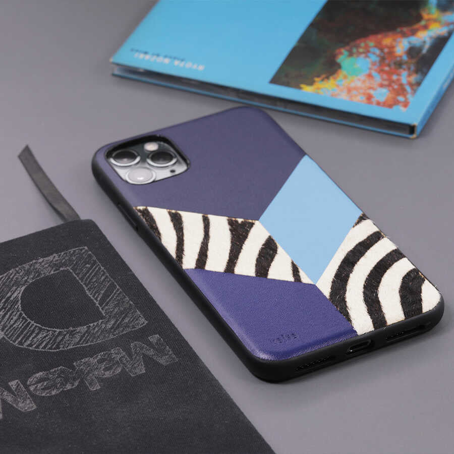 iPhone 12 Kılıf Kajsa Glamorous Serisi Zebra Combo Kapak