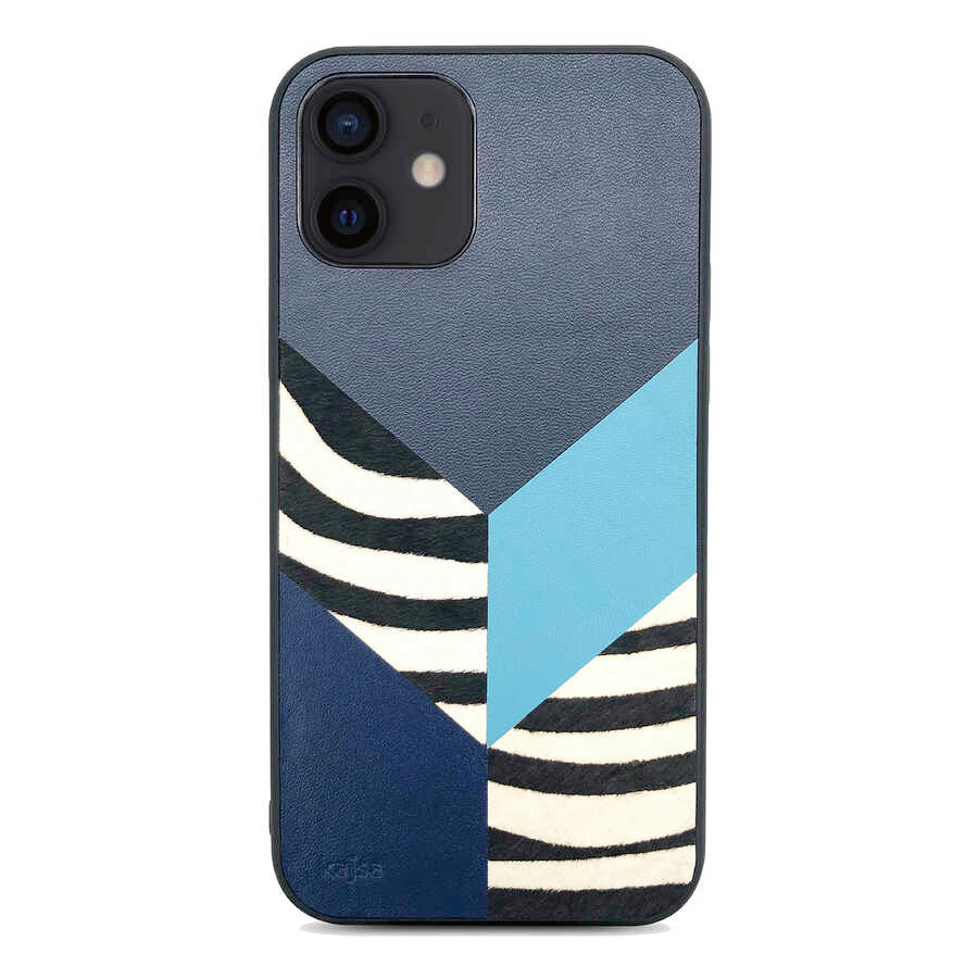 iPhone 12 Kılıf Kajsa Glamorous Serisi Zebra Combo Kapak