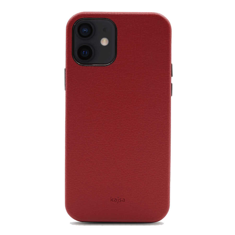 iPhone 12 Kılıf Kajsa Litchi Kapak