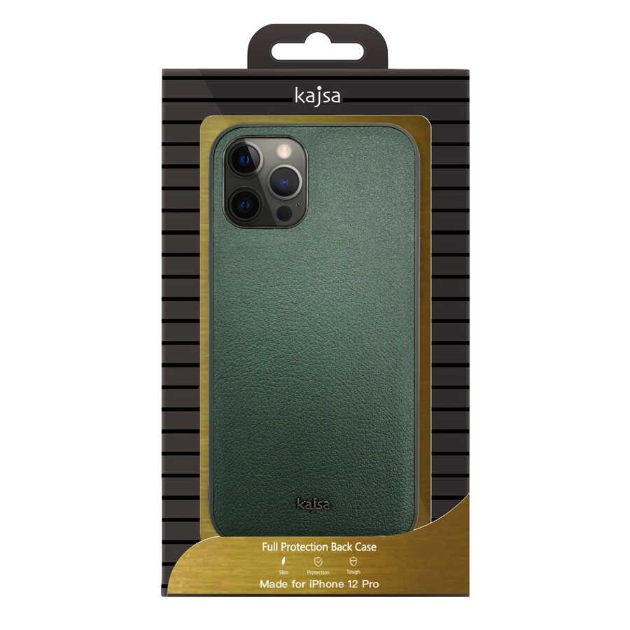 iPhone 12 Kılıf Kajsa Luxe Collection Hakiki Deri Kapak
