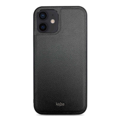iPhone 12 Kılıf Kajsa Luxe Collection Hakiki Deri Kapak