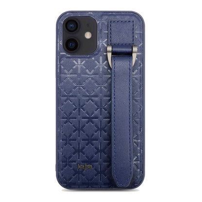 iPhone 12 Kılıf Kajsa Neo Clasic Serisi Mono K Strap Kapak
