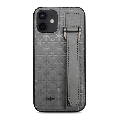 iPhone 12 Kılıf Kajsa Neo Clasic Serisi Mono K Strap Kapak