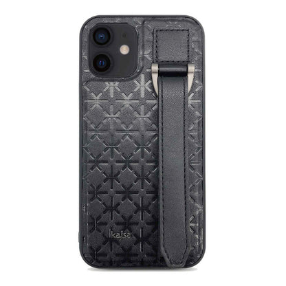 iPhone 12 Kılıf Kajsa Neo Clasic Serisi Mono K Strap Kapak