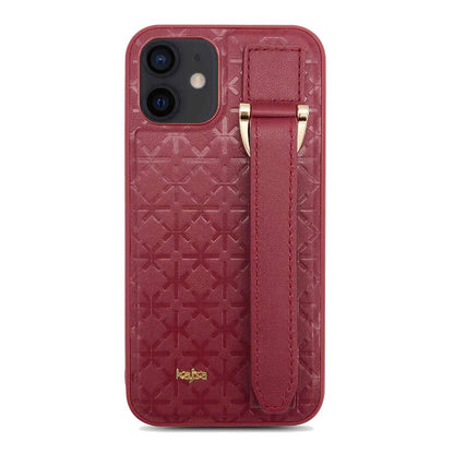 iPhone 12 Kılıf Kajsa Neo Clasic Serisi Mono K Strap Kapak