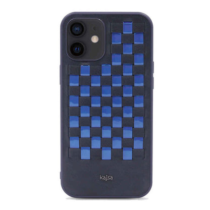 iPhone 12 Kılıf Kajsa Preppie Serisi Spotlight Woven Kapak