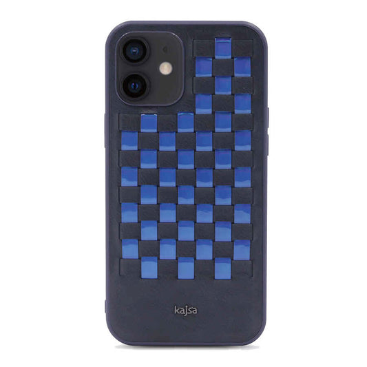 iPhone 12 Kılıf Kajsa Preppie Serisi Spotlight Woven Kapak