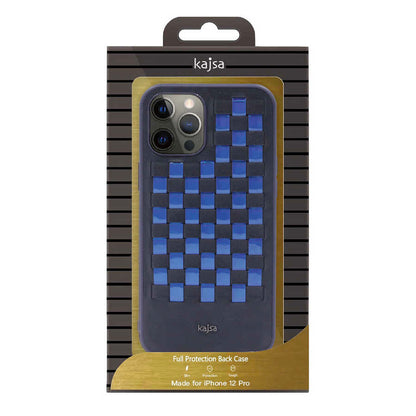iPhone 12 Kılıf Kajsa Preppie Serisi Spotlight Woven Kapak