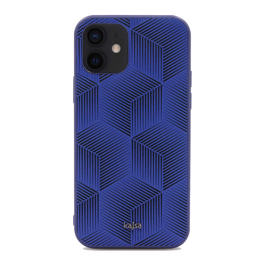 iPhone 12 Kılıf Kajsa Splendid Serisi 3D Cube Kapak
