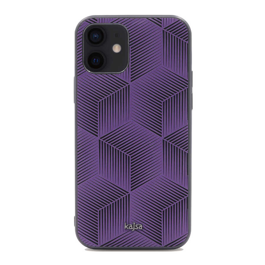 iPhone 12 Kılıf Kajsa Splendid Serisi 3D Cube Kapak