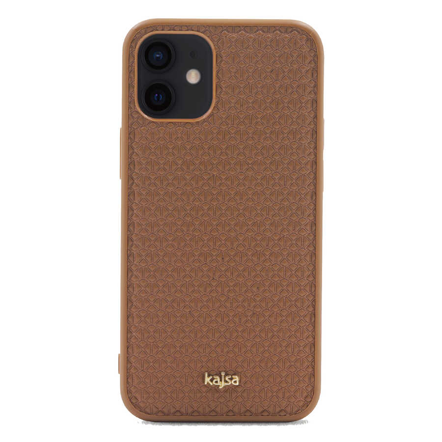 iPhone 12 Kılıf Kajsa Splendid Serisi 3D Leaf Kapak