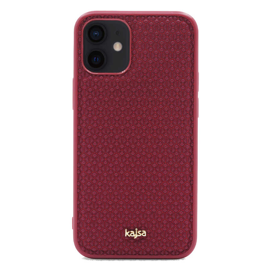 iPhone 12 Kılıf Kajsa Splendid Serisi 3D Leaf Kapak