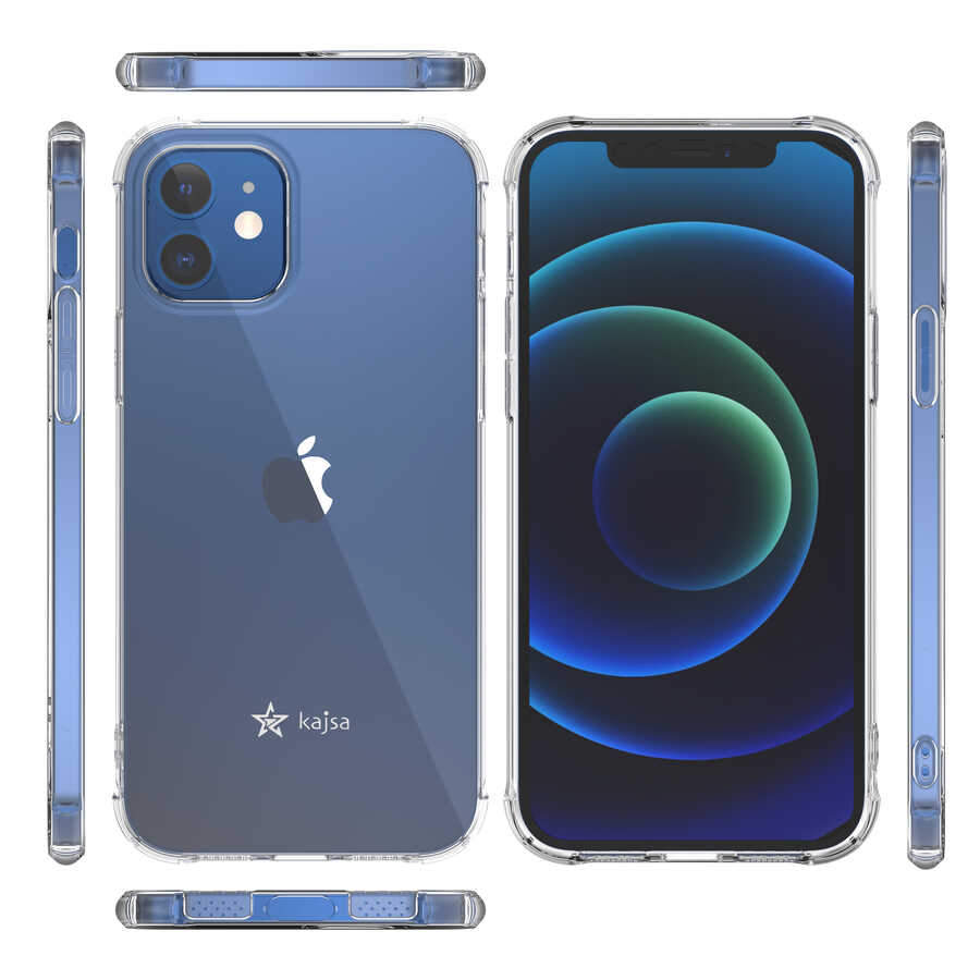 iPhone 12 Kılıf Kajsa Transparent Kapak
