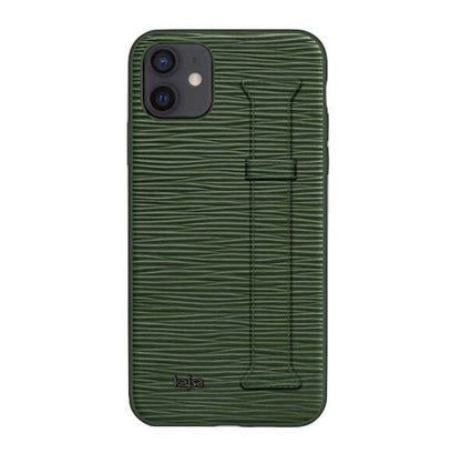 iPhone 12 Kılıf Kajsa Wave Pattern Handstrap Kapak
