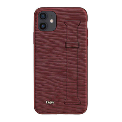 iPhone 12 Kılıf Kajsa Wave Pattern Handstrap Kapak