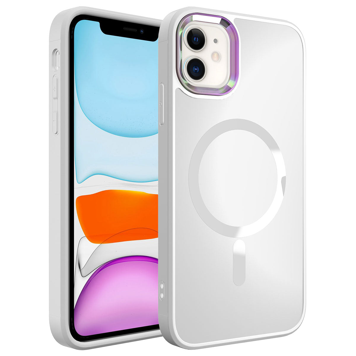 Apple iPhone 12 Kılıf M-safe Wireless Şarj Özellikli Zore Stil Kapak