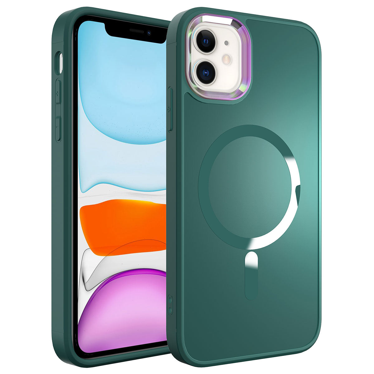 Apple iPhone 12 Kılıf M-safe Wireless Şarj Özellikli Zore Stil Kapak