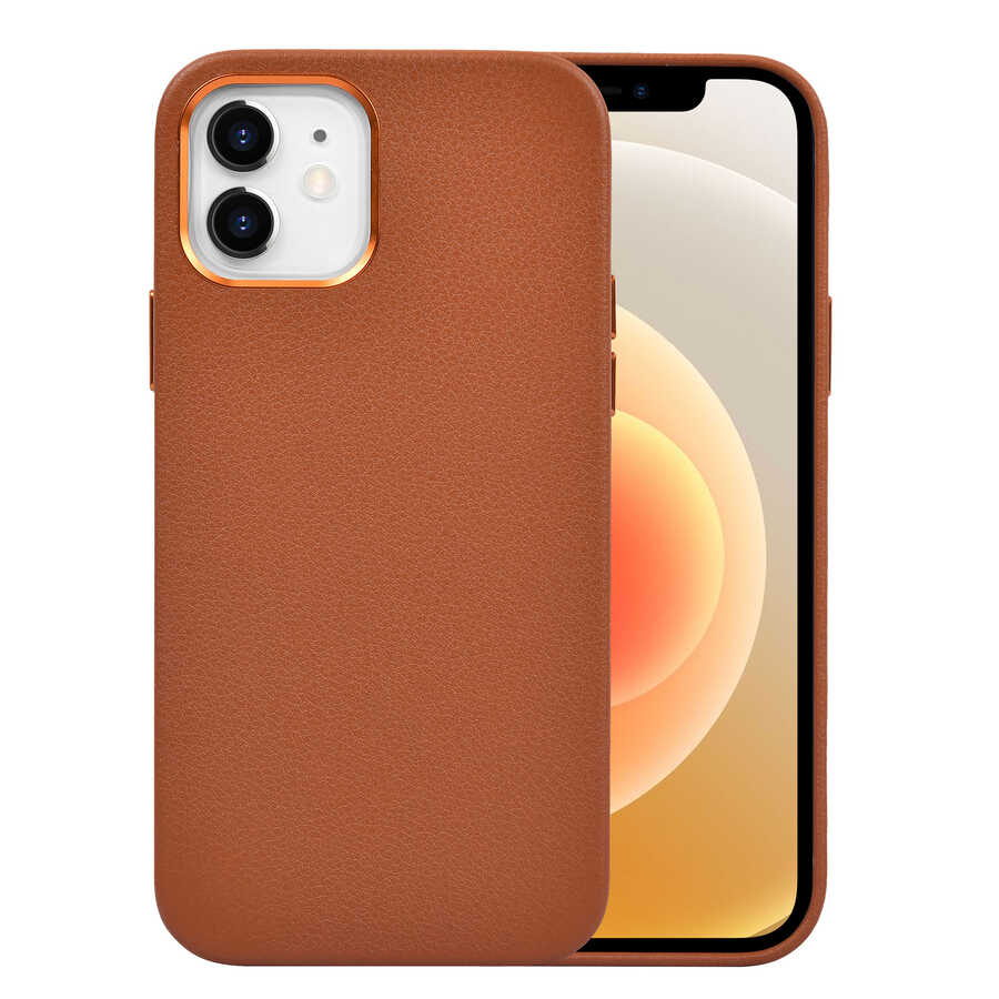 iPhone 12 Kılıf Wiwu Calfskin Kapak