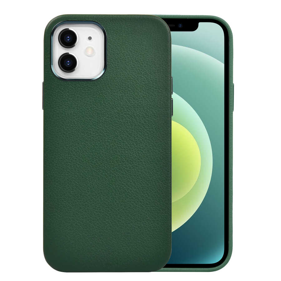 iPhone 12 Kılıf Wiwu Calfskin Kapak