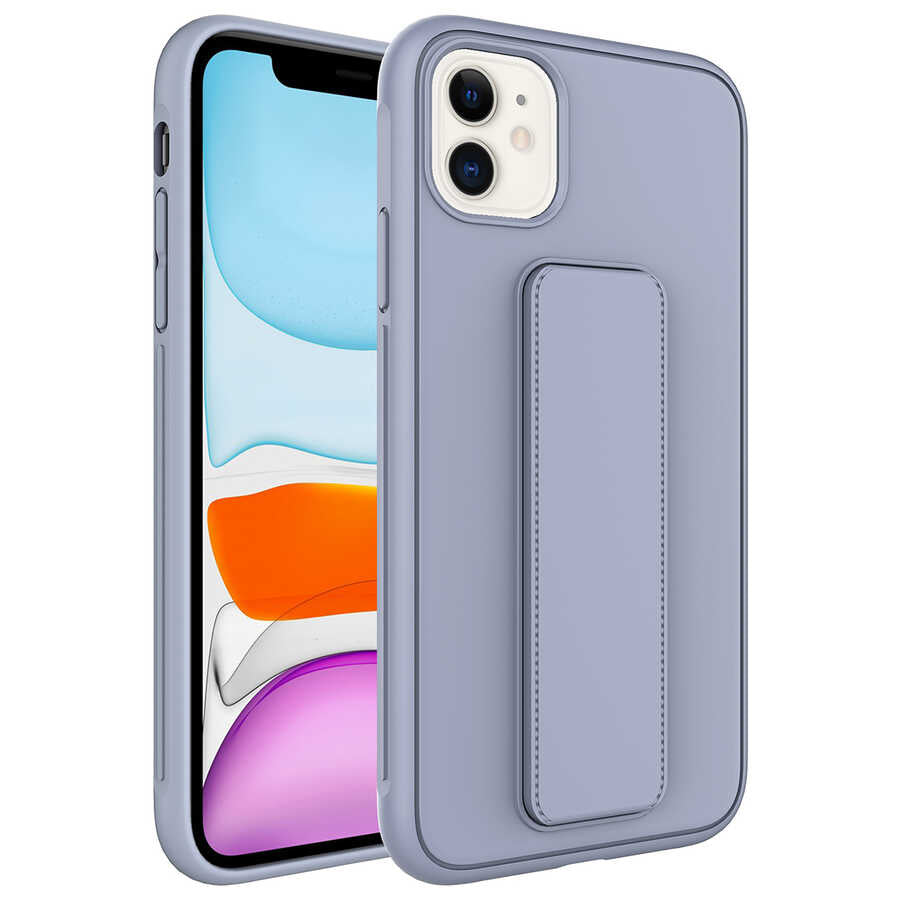 Apple iPhone 12 Kılıf Zore Qstand Kapak