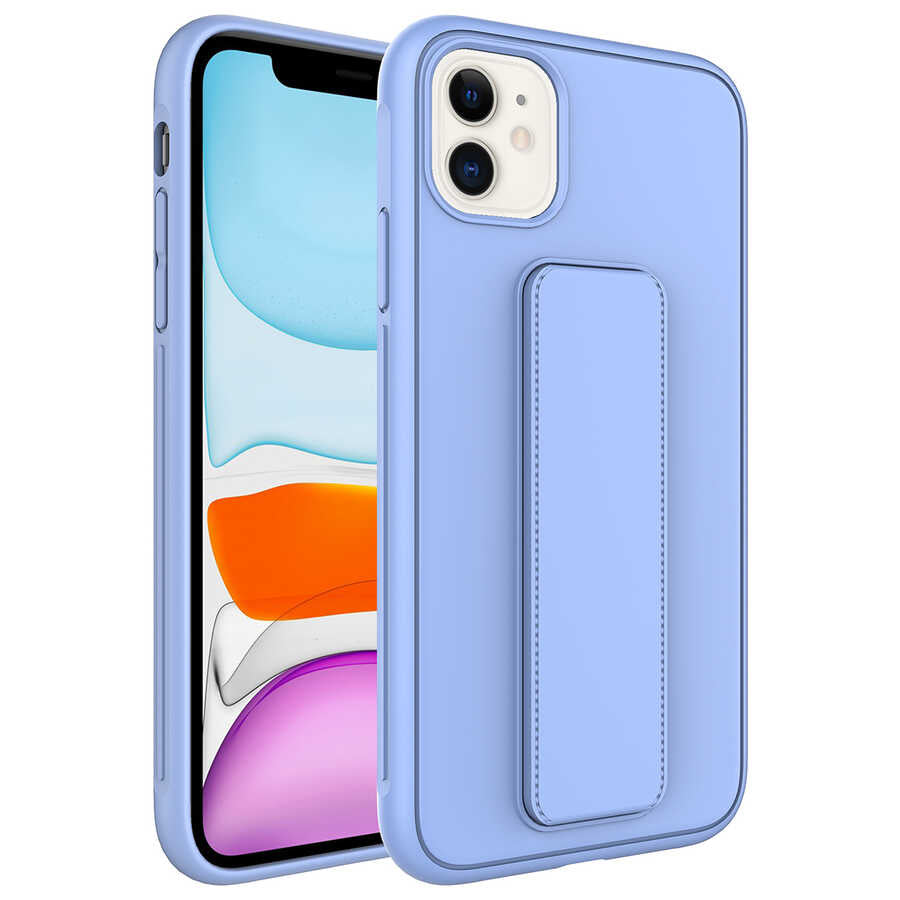 Apple iPhone 12 Kılıf Zore Qstand Kapak