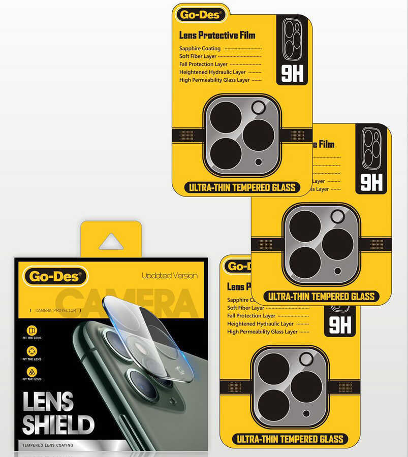 iPhone 12 Mini Go Des Lens Shield Kamera Lens Koruyucu
