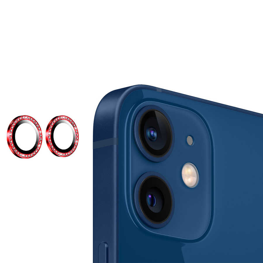 Apple iPhone 12 Mini Zore CL-06 Kamera Lens Koruyucu