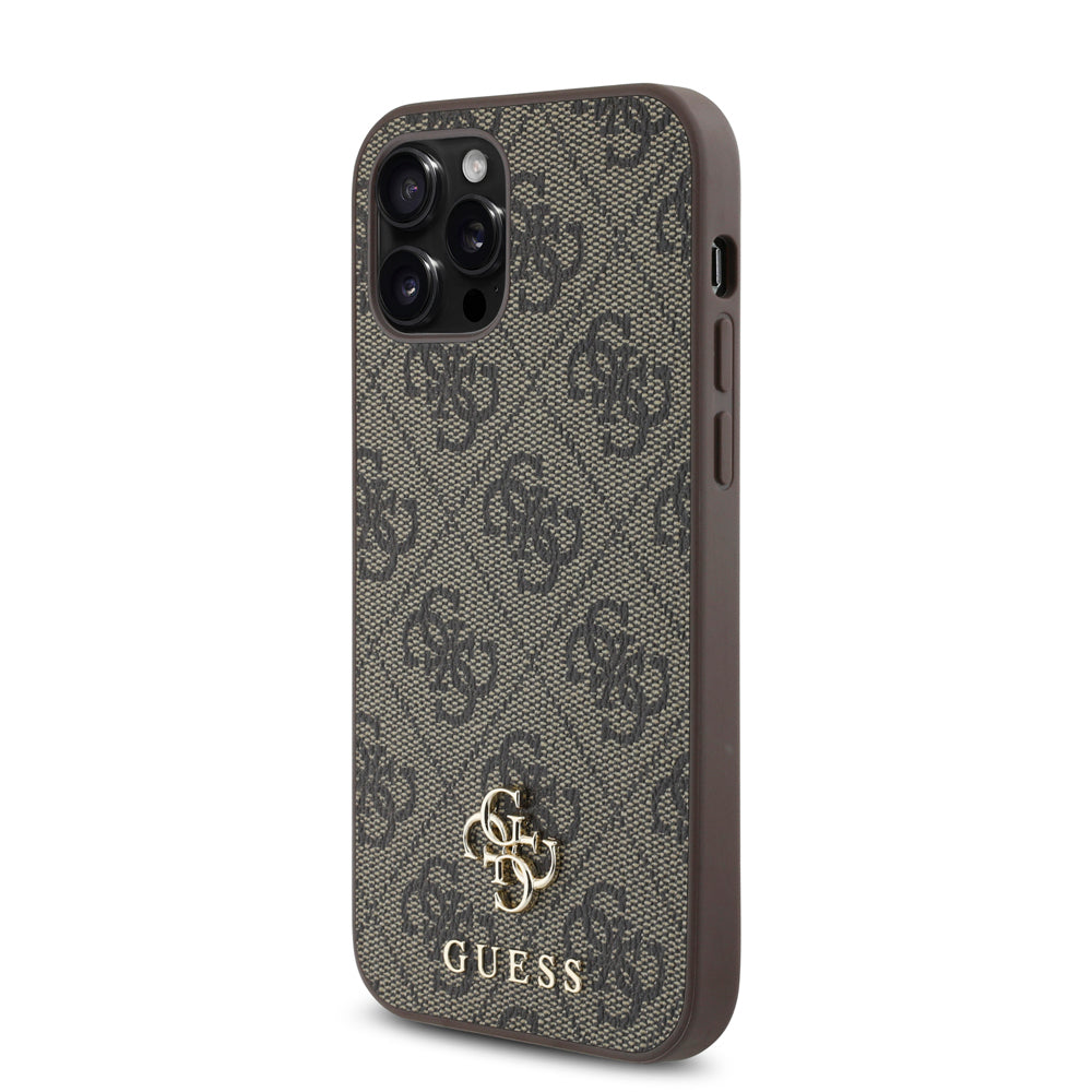 iPhone 12 Pro Kılıf Guess Orjinal Lisanslı M-safe Şarj Özellikli Small 4G Classic Kapak